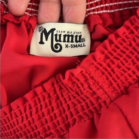 Show Me Your Mumu Hacienda Red Off The Shoulder Maxi dress - Picture 7 of 10